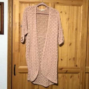 Maurices duster soft blush color XS but fits like a Med like new worn once